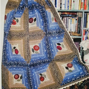 Pattern - Prairie Log Cabin Quilt Pattern, Physical Pattern