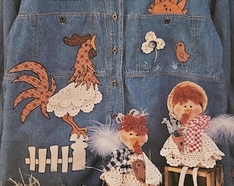 Pattern - Something To Crow About Pattern, Rooster Shirt & Stuffed Hens Pattern, Physical Pattern
