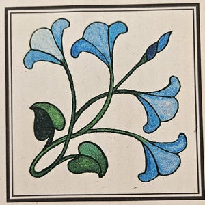 Pattern - Morning Glory Quilt Block Pattern, Physical Pattern
