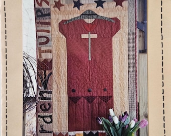 Pattern - Garden Tulips Quilt/Wall Hanging Pattern, Physical Pattern