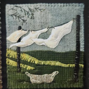 Pattern - Three Sheets Pattern, Mini Quilt/Wall Hanging Pattern, Physical Pattern