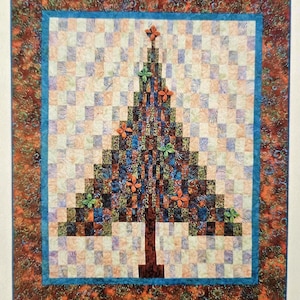 Pattern - Bargello Tree Quilt Pattern, Physical Pattern