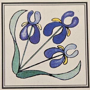 Pattern - Iris Quilt Block Pattern, Physical Pattern