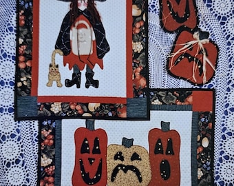 Pattern - Trick or Treat With Eula & Sam Quilt/Wall Hanging Pattern, Physical Pattern