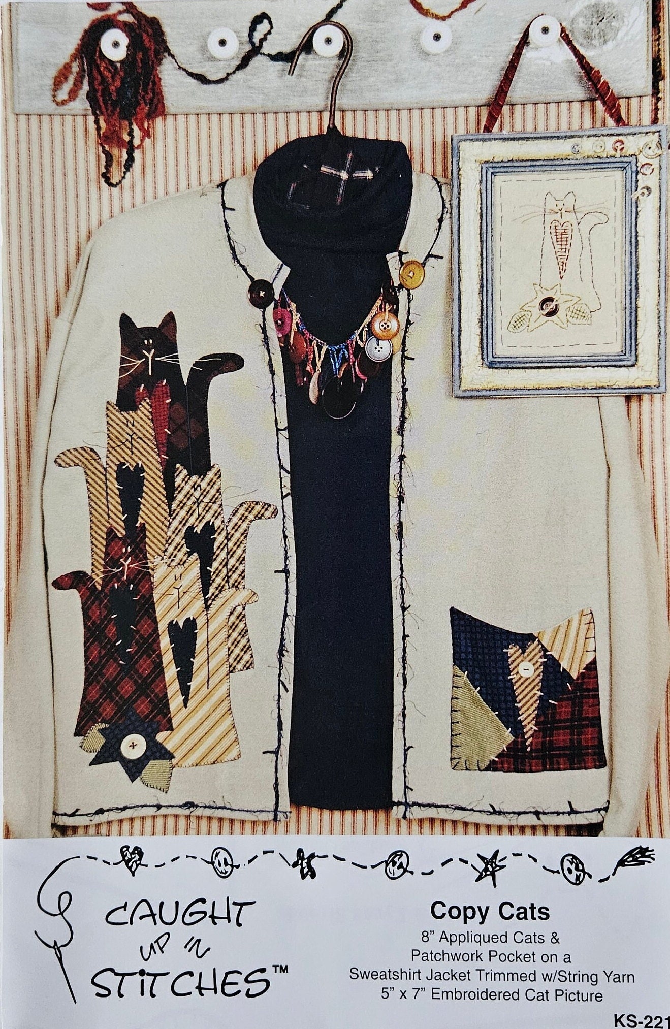 Pattern - Copy Cats Pattern, Applique Pattern and Embroidery Picture ...