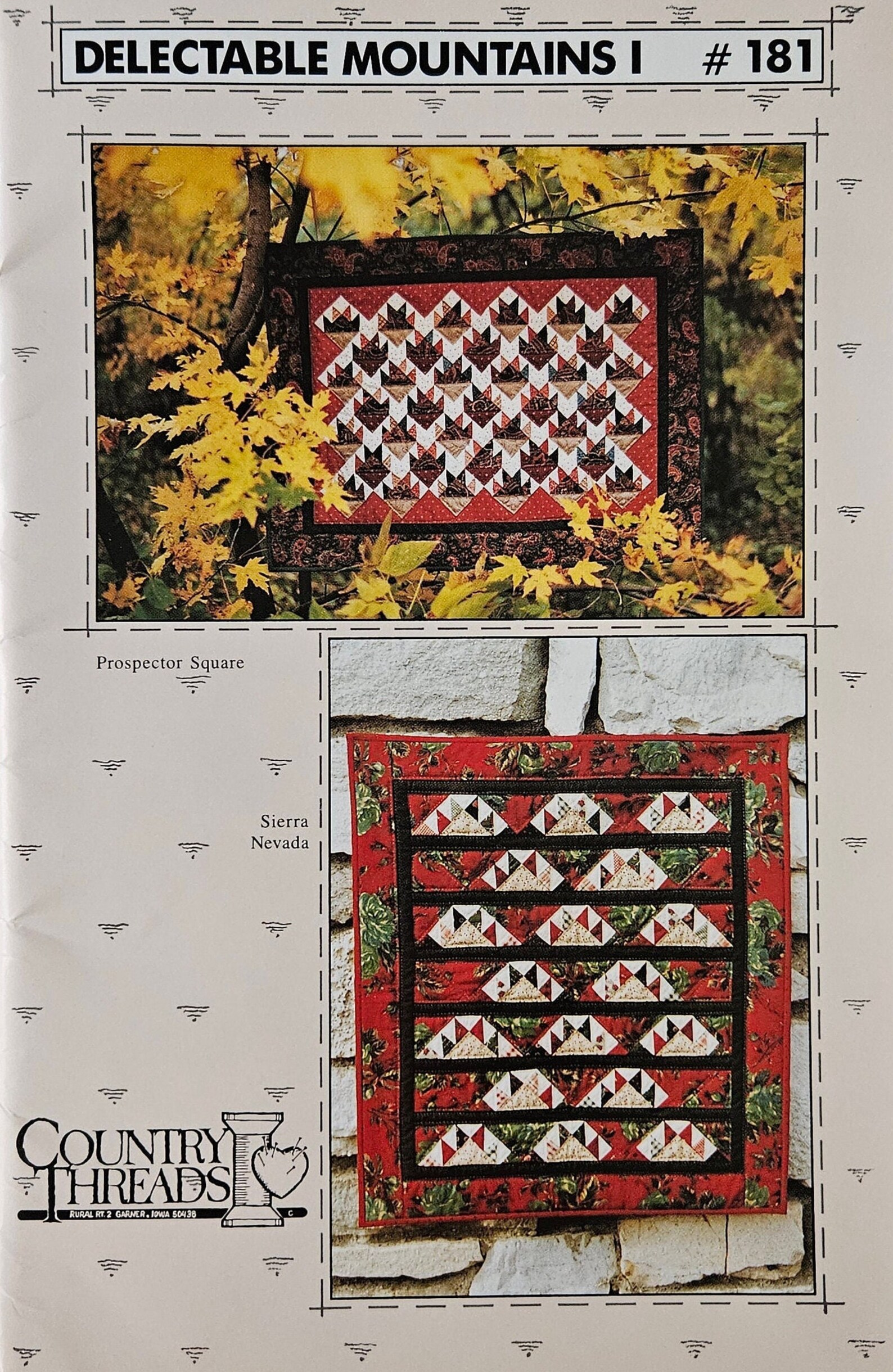 Pattern - Delectable Mountains Quilt Patterns,4 Quilt Patterns ...