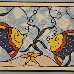 Pattern - Grandma&#39;s Fish Quilt/Wall Hanging Pattern, Physical Pattern