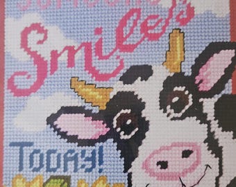 Kit - Smiling Cow Embroidery Kit