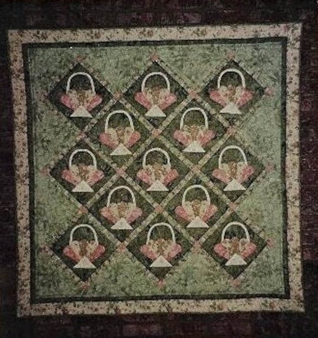 Kitkarla's Baskets Quilt Pattern & Precut Paper Shapes, Precut Paper Pieces Kit Etsy
