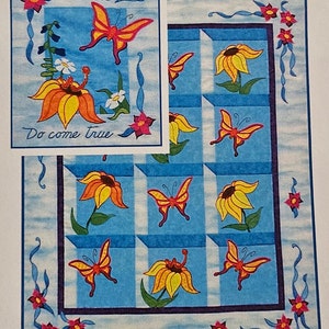 Pattern - Dreams Do Come True Quilt Pattern and Sweet Dreams & Butterflies Quilt Pattern, Physical Pattern