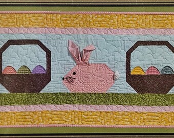 Pattern - April Pocket Quilt Pattern, Easter Quilt Pattern, Physical Pattern