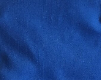 Fabric -Royal Blue Cotton Fabric, 44x92 Royal Blue Cotton Fabric
