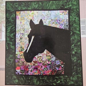 Kit - Jenna&#39;s Horse Quilt Kit, Watercolor Quilt Kit