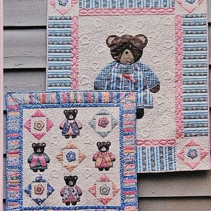 Pattern - Michalyn Rose Quilt Pattern, Teddy Bear Quilt Pattern, Physical Pattern