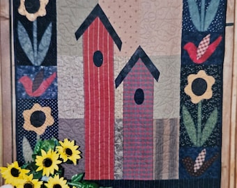Pattern - Behind The Picket Fence Pattern, Quilt/Wall Hanging Pattern, Physical Pattern