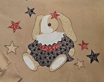 Iron On Applique - Betsy Bunny Iron On Applique Kit