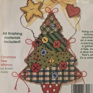 Kit - Christmas Tree Cross Stitch Kit, Ornament Kit