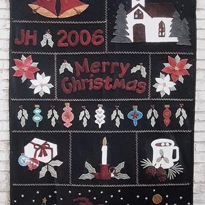 Pattern - Merry Christmas Quilt Pattern, Physical Pattern