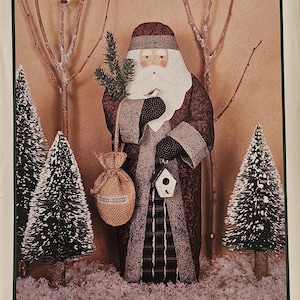 Pattern - Woodland Santa Doll Pattern, 13" Santa Doll Pattern, Physical Pattern