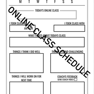 Online Dance Schedule