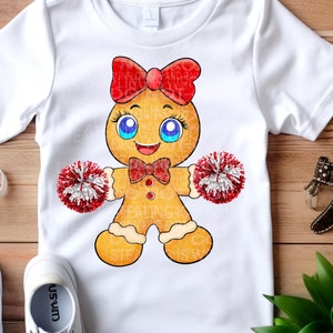Coquette Gingerbread cheerleader,school sports,Christmas png Glitter, Gingerbread png Christmas png,Gingerbread clipart Gingerbread Girl png