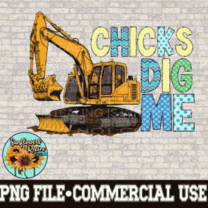 A los polluelos les encanta mi equipo de construcción, letras garabateadas, archivo PNG de Pascua para camisetas de sublimación. Descarga digital. Descarga instantánea Pascua para niños