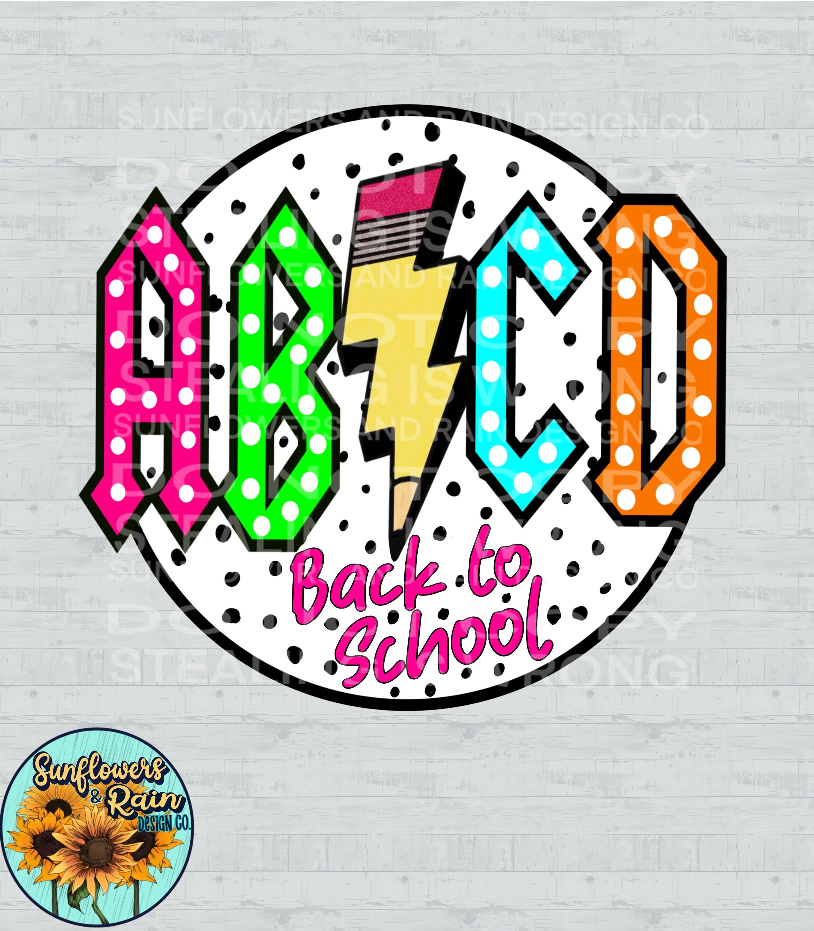 Retro Back to School Abcds PNG: Dalmatian Print (digital Download) - Etsy