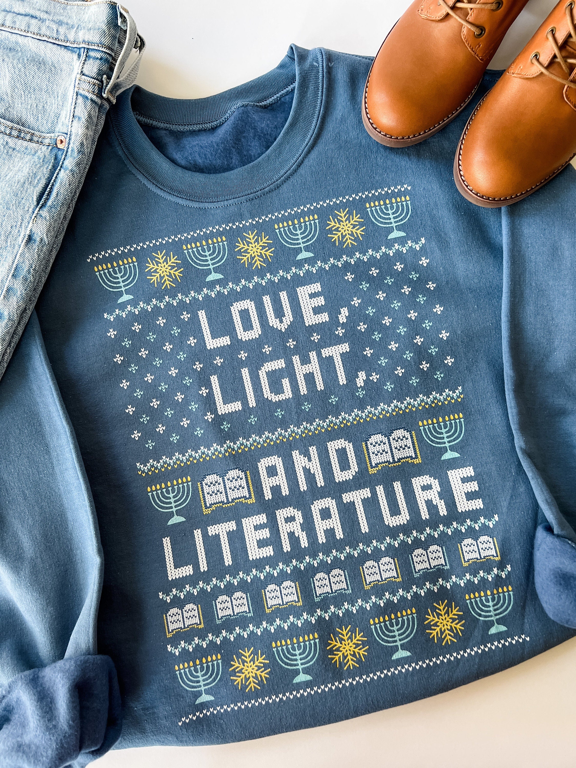 Literary christmas jumper sale