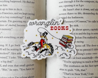 Wranglin' Books Sticker