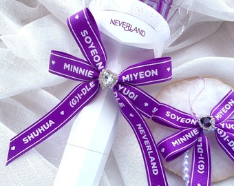 Neverbong (G)I-DLE light stick Ribbon bow Kpop Accessory