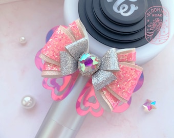 TWICE CANDYBONG Light Stick leather bow Kpop Accessory - What is Love Ver.