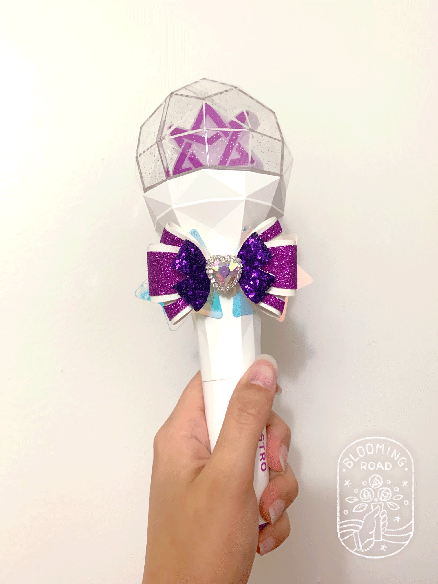 ASTRO ROBONG Light Stick Leather Bow Kpop Concert Accessory
