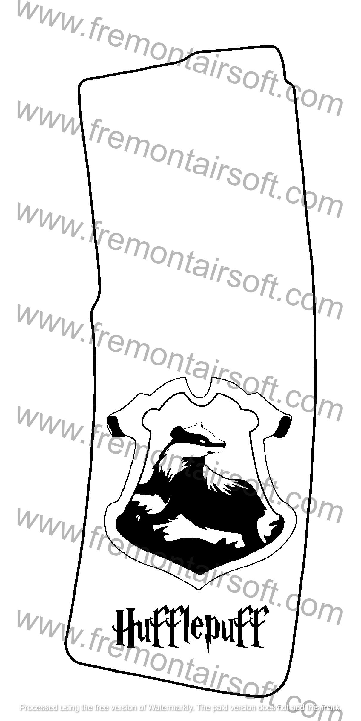 Hufflepuff AR Pmag Magazine Template .svg and .png for Fiber - Etsy