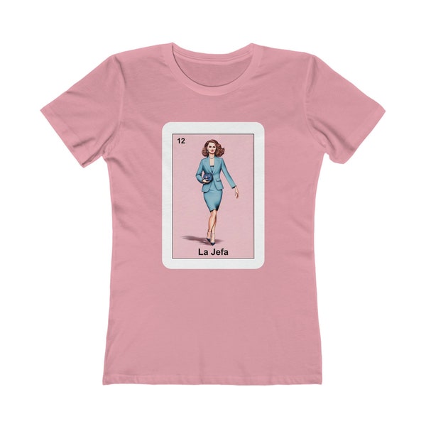 Chemise La Jefa de la Loteria, T-shirt Loteria pour femme, Chemise Mom Boss