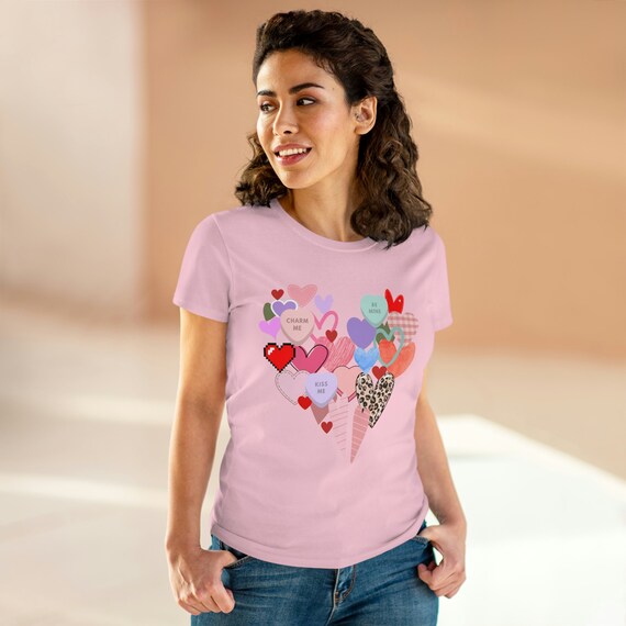 Camisa con Corazones Camisa de Corazones de Mujer Camiseta de Muchos Corazones Camisa Rompecorazones Camiseta de Tantos Corazones Etsy Espana