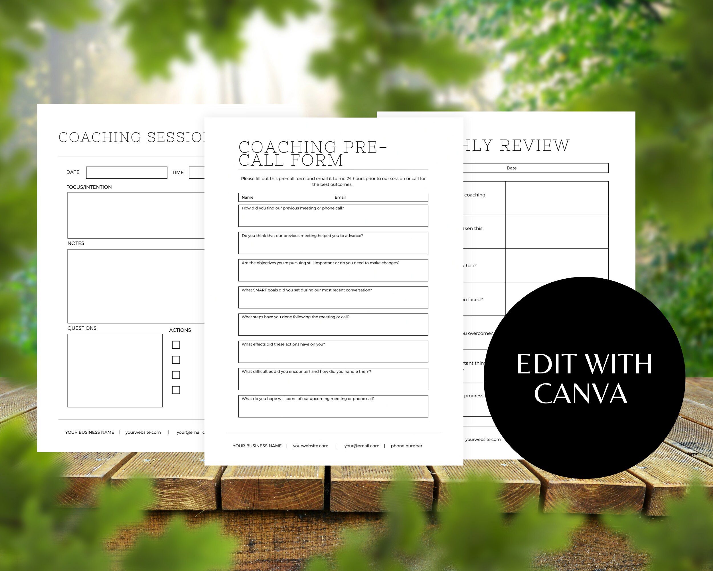 Client Intake Form Template, Canva Design (digital Download) - Etsy