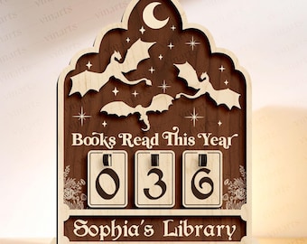 Ornement De Librairie Personnalisé Avec Nom 2D, Décoration à Suspendre