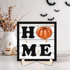 Enseigne en bois d&#39;automne, décorations d&#39;automne pour la maison, centres de table, cadeaux d&#39;automne pour Thanksgiving, décoration d&#39;automne de plateau à plusieurs niveaux, décoration d&#39;automne pour la maison
