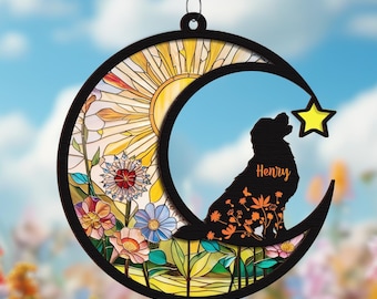 Protetor solar para cães personalizado com nome e data, protetor solar memorial para cães de casal personalizado, presente memorial para cães, presente para perda de filhotes, em memória amorosa