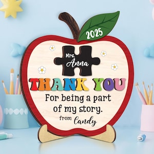 Porte-cartes personnalisé pour remercier l'enseignant, Cadeau de fin d'année pour enseignant, Cadeau d'un élève, Souvenir de l'enseignant, Cadeau pour la classe