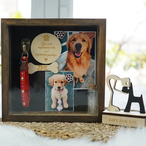 Pet Memorial Shadowbox, Pet Loss Sympathy Gifts, Pet Shadow Box, Pet Memorial, Cat Lover Gift, Dog Memorial Gifts, Dog Mom Gift