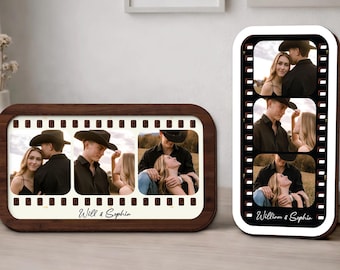 Custom Polaroid Photo Frame,Photo Strip Wedding Anniversary Birthday Gift,Valentines Day Couple Gift For Her Him,Picture Frame,Vintage Decor