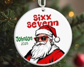 Personalized Six Seven Ornament, 6 7 Meme Ornament, Teen Slang Ornament, Gen Alpha Humor, Funny Teenager, Gift For Kids, Boy Christmas Gifts