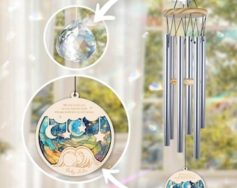 Sympathy Wind Chimes Personalized, Angel Baby Gift, Baby Loss Memorial Keepsake Stillbirth Sympathy Gift Baby Memorial,Angel Baby Suncatcher
