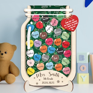Personalized Teacher Appreciation Gift, Custom Teacher Jar Of Students Names, Thank You Teacher Gifts, Gift from The Class for Teacher