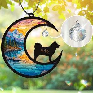 Hond gedenkteken Suncatcher huisdieren sympathie geschenken hond kat regenboog brug ornament huisdier herinnering cadeau hondenliefhebber lichtvanger raam auto hangend