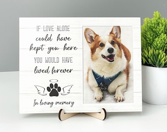 Haustier-Gedenk-Bilderrahmen, Hunde-Gedenk-Holzrahmen, Hund Katze Verlust Sympathie, Haustier Trauer, Haustier-Andenken, Haustier-Liebhaber-Foto-Geschenk, Katzen-Erinnerung