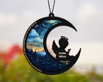 Personalized Memorial Baby Ornament, Infant Loss Gift, Miscarriage Ornament, Sympathy Gift, Baby Memorial Gift, Loss Of Baby Gift Angel Baby