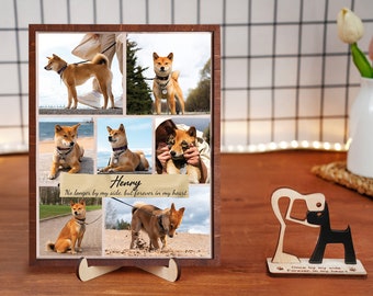Benutzerdefinierte Haustier Bilderrahmen, Fotocollage Haustier, Haustier Sympathie Geschenk, Haustier Verlust, Haustier Porträt Fotorahmen, Hund Verlust Geschenk, Katzen Gedenkstätte, Haustier Name