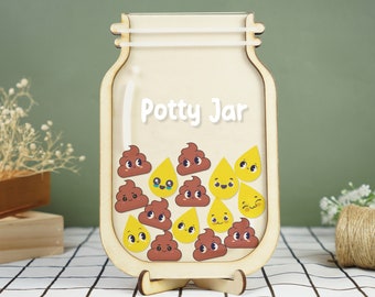 Potty Training Reward Jar, Kids Toilet Reward, Poo Tokens, Potty Jar,  Reward Jar for Toddlers, Behavior, Responsibility, Daily Routine